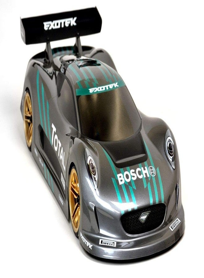 هيكل سباق EXOTEK Racing - J-Zero 1/10 190mm USGT، مصنوع من مادة ليكسان شفافة مع جناح - Image 1